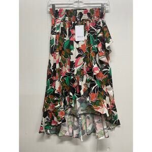 Misa by Revolve Women's Skirt Medium New With Tags Floral Midi Length Frilly